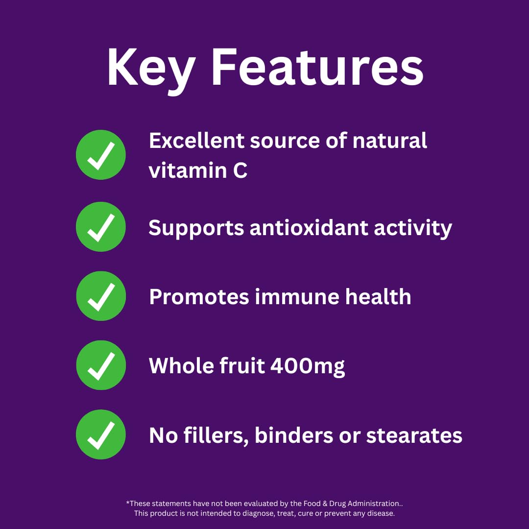 Paradise Herbs Camu Camu extract capsules support a vitamin C rich routine
