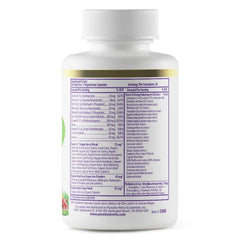 Paradise Herbs Earths Blend B-Complex capsules closeup highlights enzymes-activated B vitamins for absorption