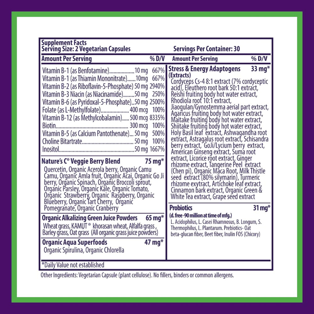 Paradise Herbs Earths Blend B-Complex immunity mushrooms array signals immune-healthy nutrients