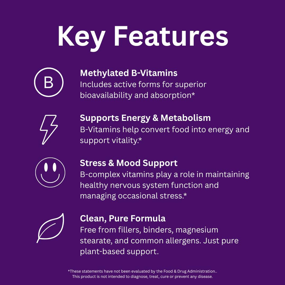Paradise Herbs Earths Blend B-Complex label closeup conveys quality and wholefood ingredients