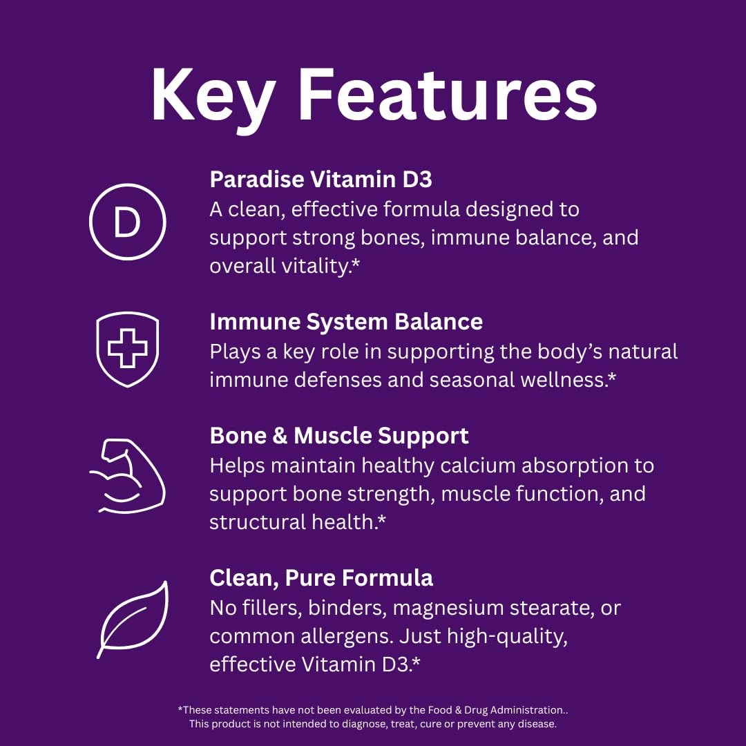 Paradise Herbs Earths Blend probiotics and greens packaging conveys purity and holistic care.