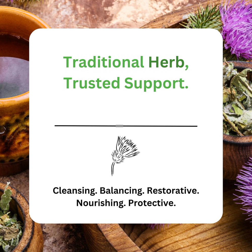 Paradise Herbs Milk Thistle packaging with vegan and keto-friendly icons
