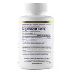 Paradise Herbs Olive Leaf Extract capsules arranged for vegan, gluten-free daily use.