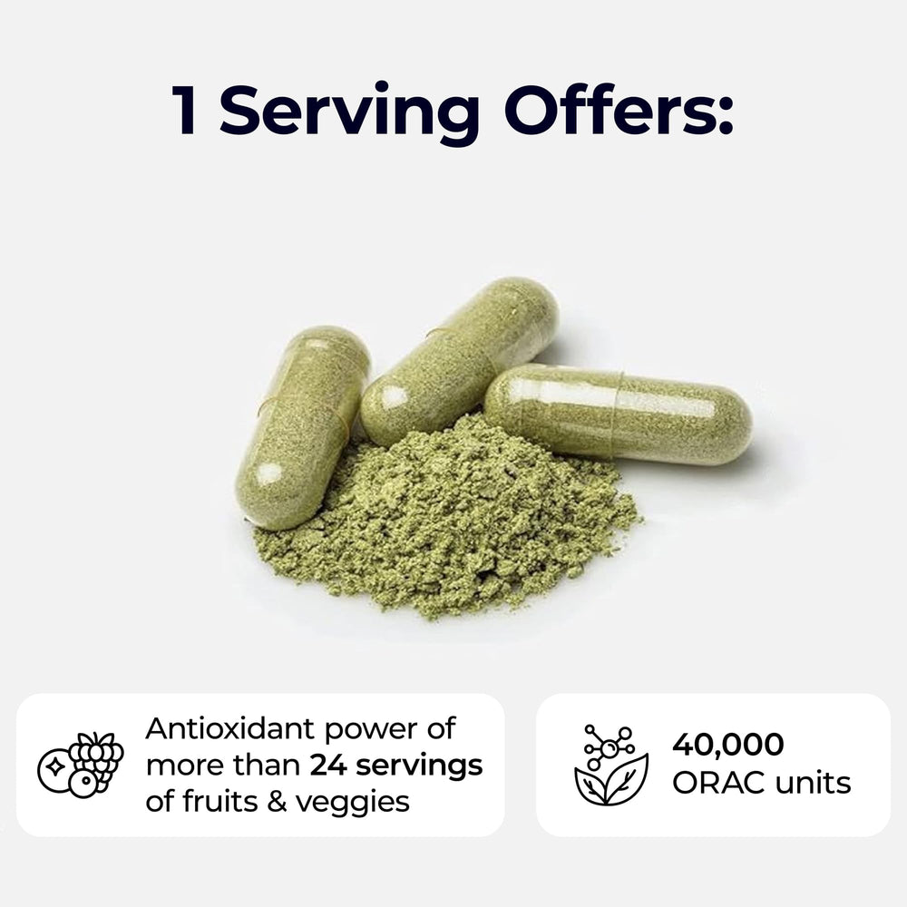 Paradise Herbs ORAC Energy capsules packaging eco-pack emphasizing sustainable sourcing.