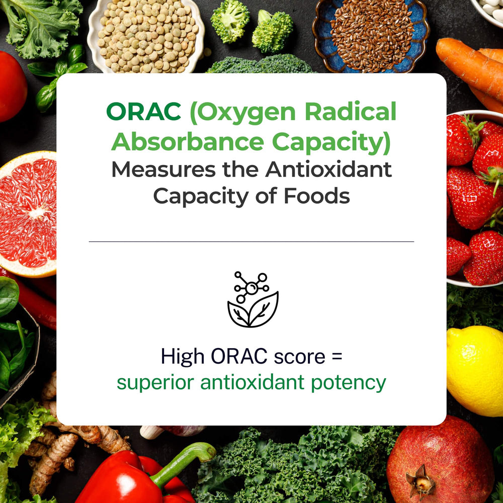 Paradise Herbs ORAC Energy Greens berry-blend image emphasizes antioxidant-rich profile.