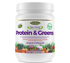 Paradise Herbs Orac Energy, Protein & Greens bottle front—high-protein daily vitality support