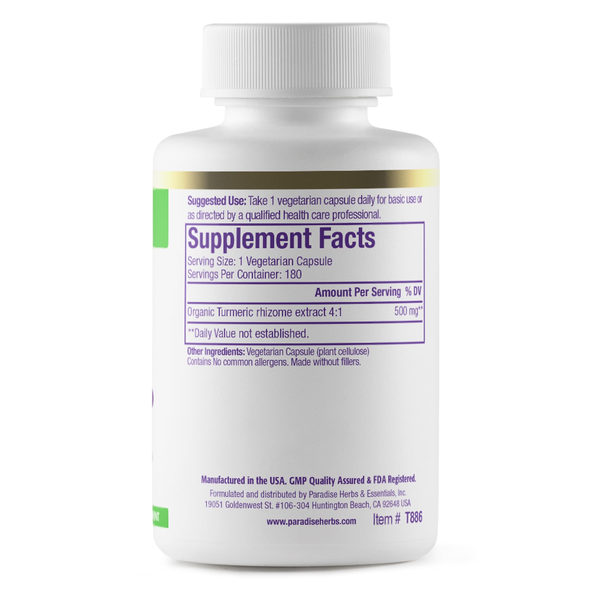 Paradise Herbs St. John's Wort Extract capsules are compact daily supplementation for vegan, non-GMO routines.