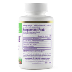 Paradise Herbs Vital Treasures bottle showcases a vegan supplement for holistic wellness.