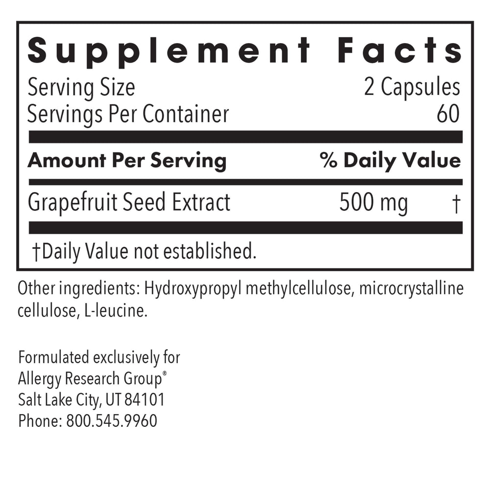 ParaMicrocidin 125 grapefruit seed extract capsules positioned for everyday meals.