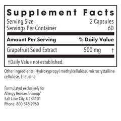 ParaMicrocidin 125 grapefruit seed extract capsules positioned for everyday meals.