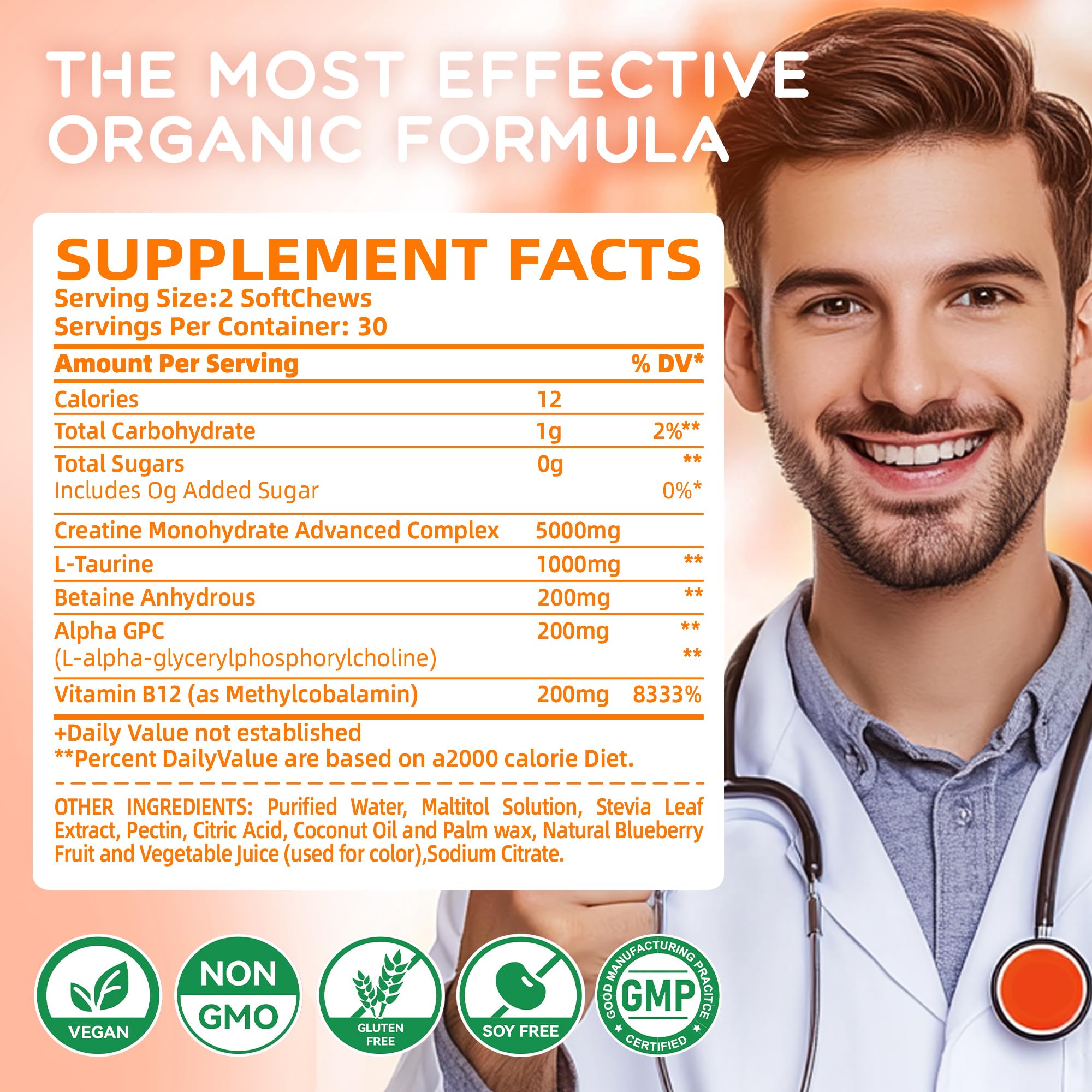 Parhaat Creatine Monohydrate Chews sugar-free formula for health-conscious users