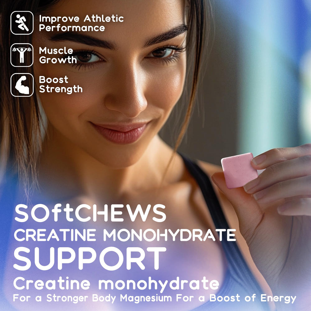 Parhaat Creatine Monohydrate Chews vegan and sugar-free: suitable for various diets.