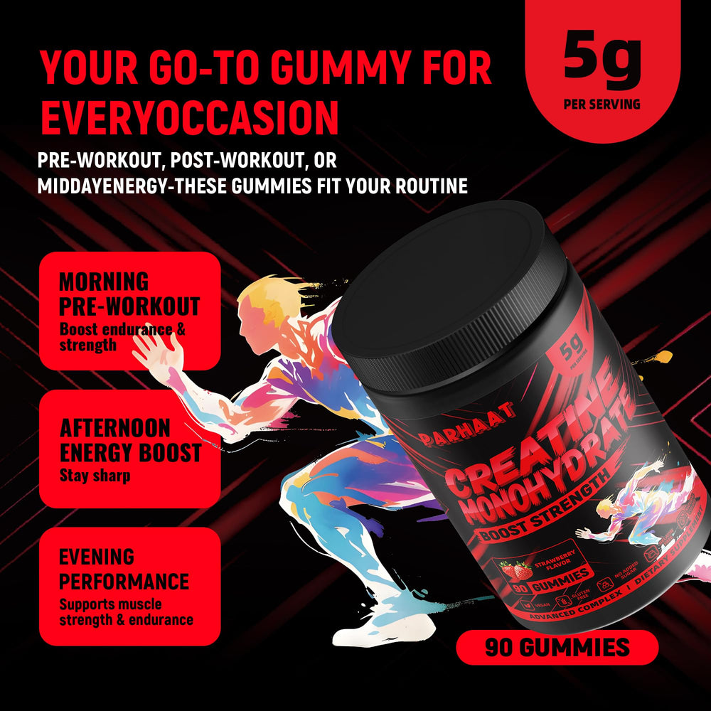 Parhaat gummies packaging shows GMP-compliant production and traceable ingredients