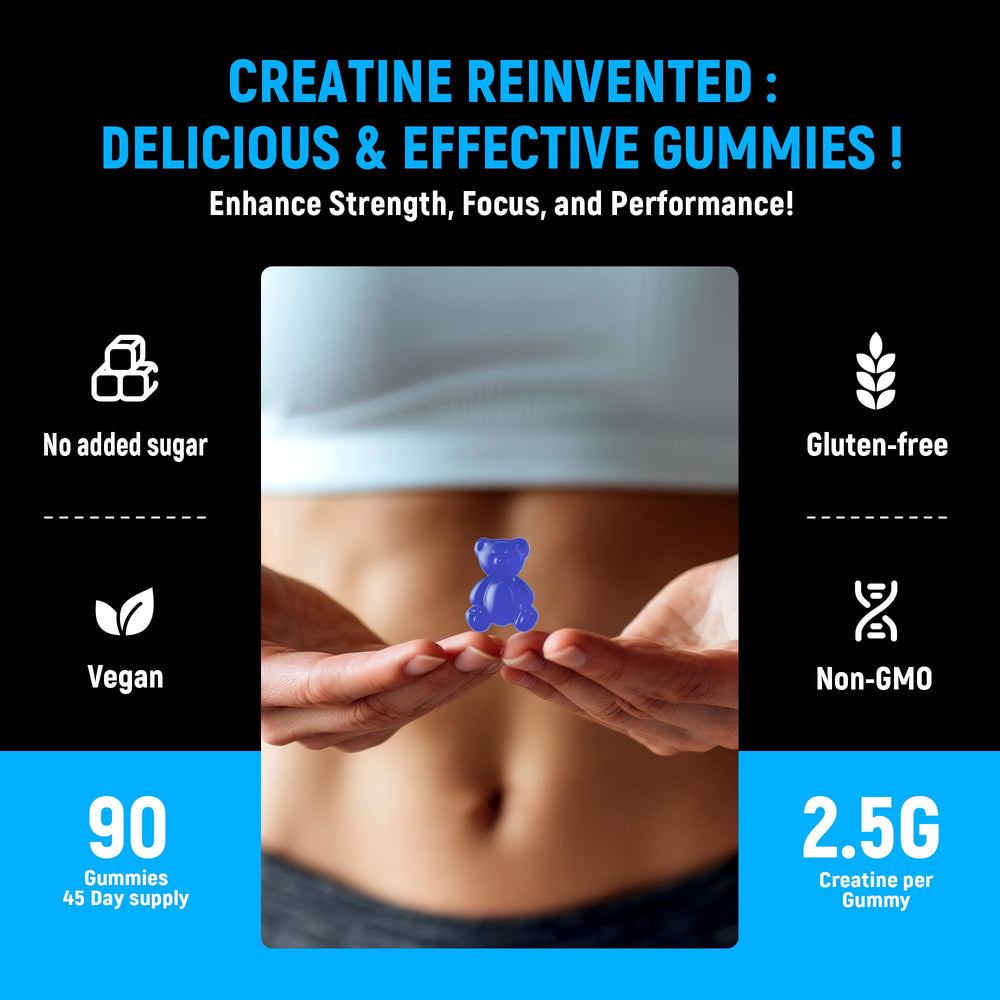 Parhaat Creatine Monohydrate Gummies serving scoop showing 5g per gummy.