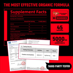 Parhaat strawberry gummies close-up shows vegan, gluten-free formula