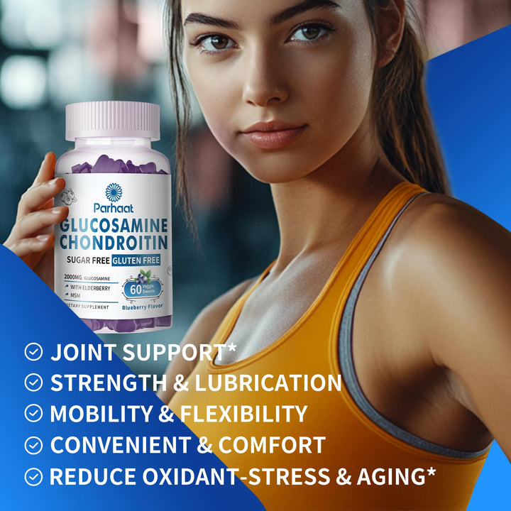 Parhaat elderberry-flavored gummies view; convenient daily support for joints and mood-friendly routine.