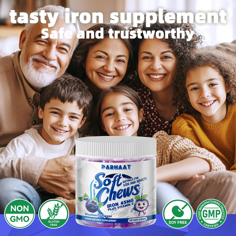 Parhaat Iron Soft Chews users enjoy improved daily vitality through easy supplementation.