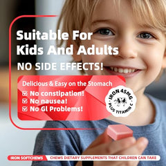 Parhaat Iron Soft Chew gluten-free label on packaging