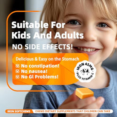 Parhaat Iron Soft Chew Orange Packaging demonstrates on-the-go access for busy daily routines.