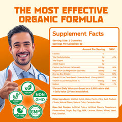 Parhaat Magnesium Glycinate Gummies ingredients panel with CoQ10 and potassium