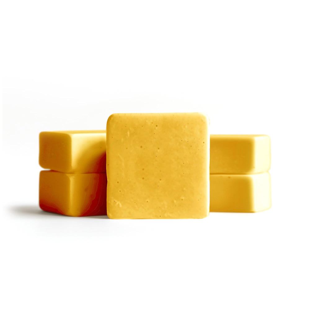 Parhaat magnesium glycinate soft chews pineapple texture close-up emphasizes gummy feel.