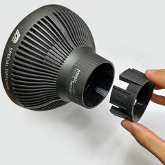 Parlux Magic Sense Diffuser anti-heating shell protecting hair during styling.