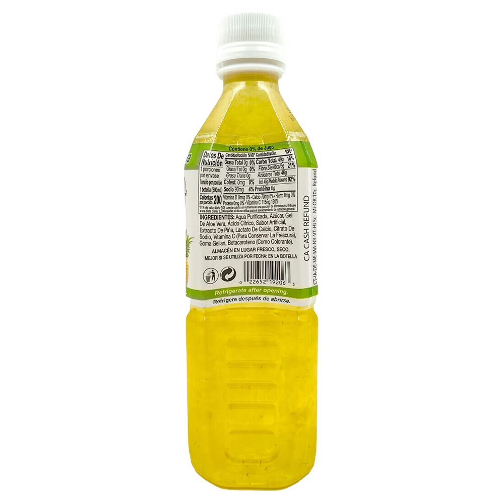Parrot Aloe Pineapple juice pouring into glass, a light refreshing moment.