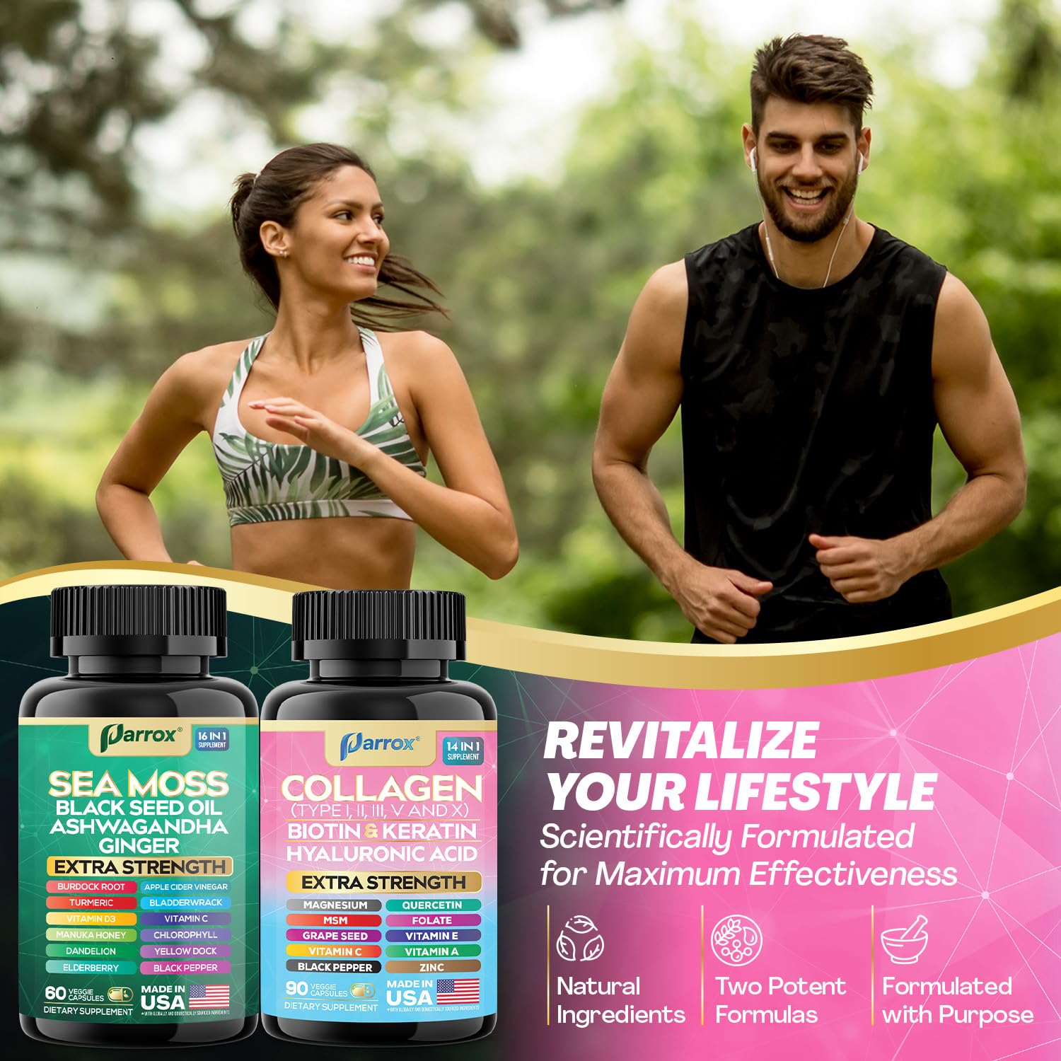 Parrox Black Seed Oil capsules offer botanical support on busy days.