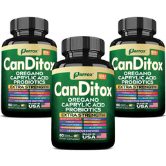 Parrox Canditox capsule with oregano oil for daily balance on the go.