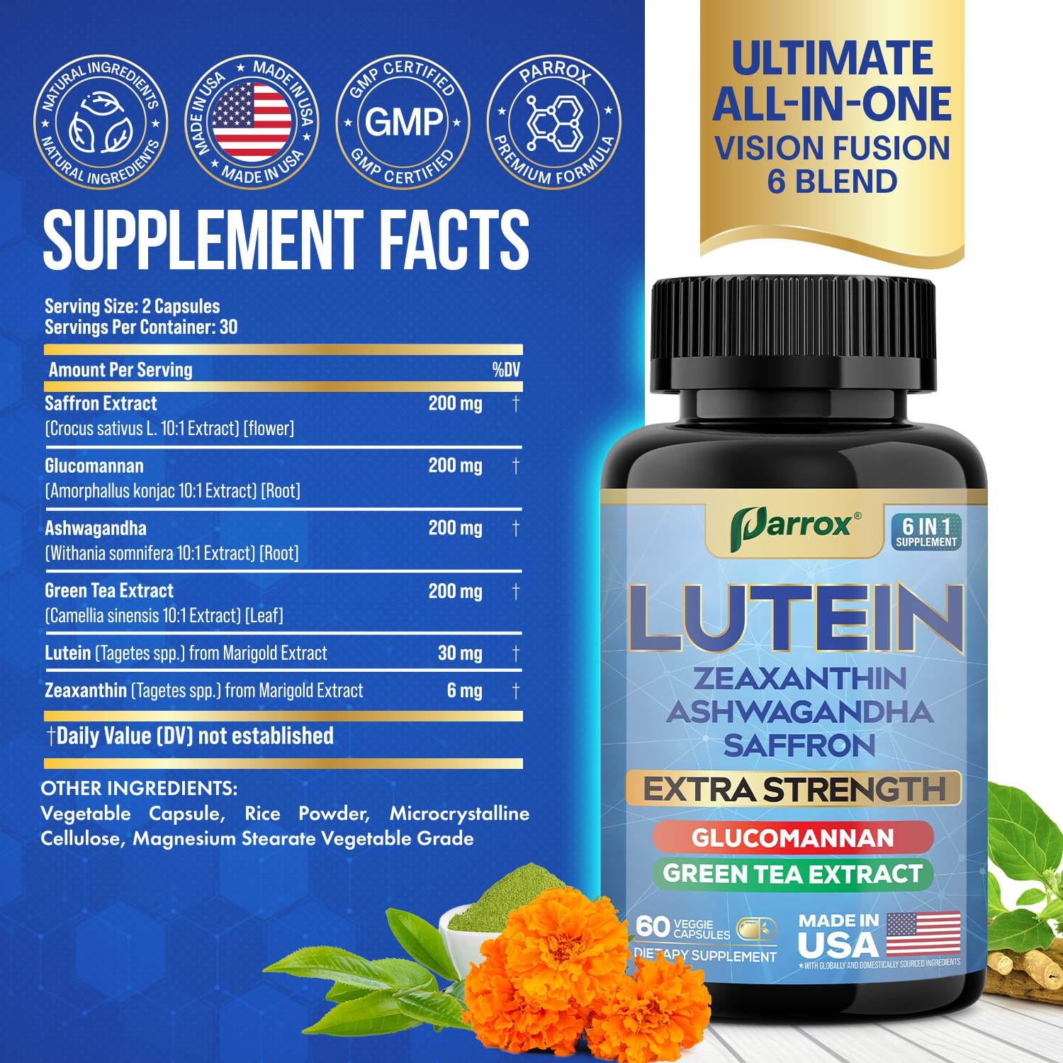 Parrox capsules close-up highlighting vegan capsules for convenient 2-capsule daily routine