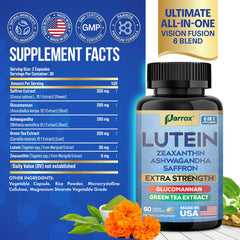 Parrox capsules close-up highlighting vegan capsules for convenient 2-capsule daily routine