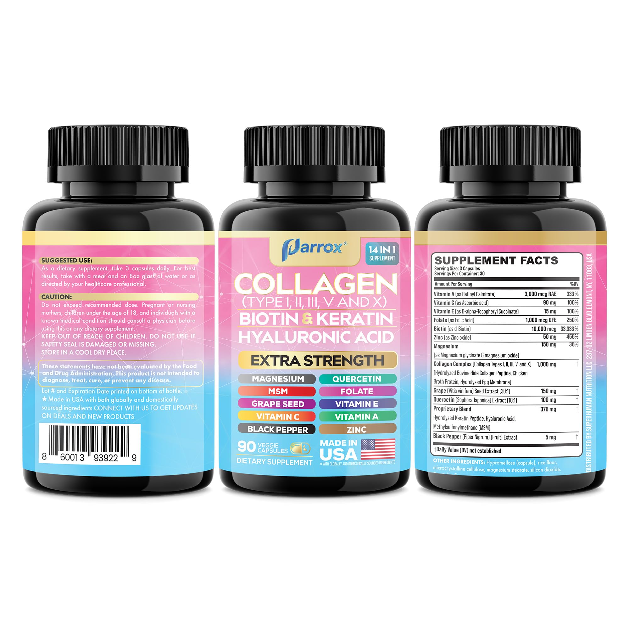 Parrox Collagen 2-Pack lifestyle glow image suggesting healthier skin and hair