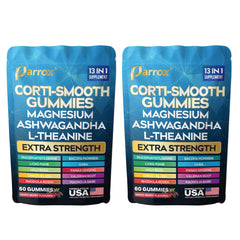 Parrox Corti-Smooth berry gummies on a plate, delicious daily flavor supporting calm focus