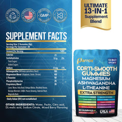 Parrox Corti-Smooth mixed berry gummies close-up highlighting vibrant flavor.