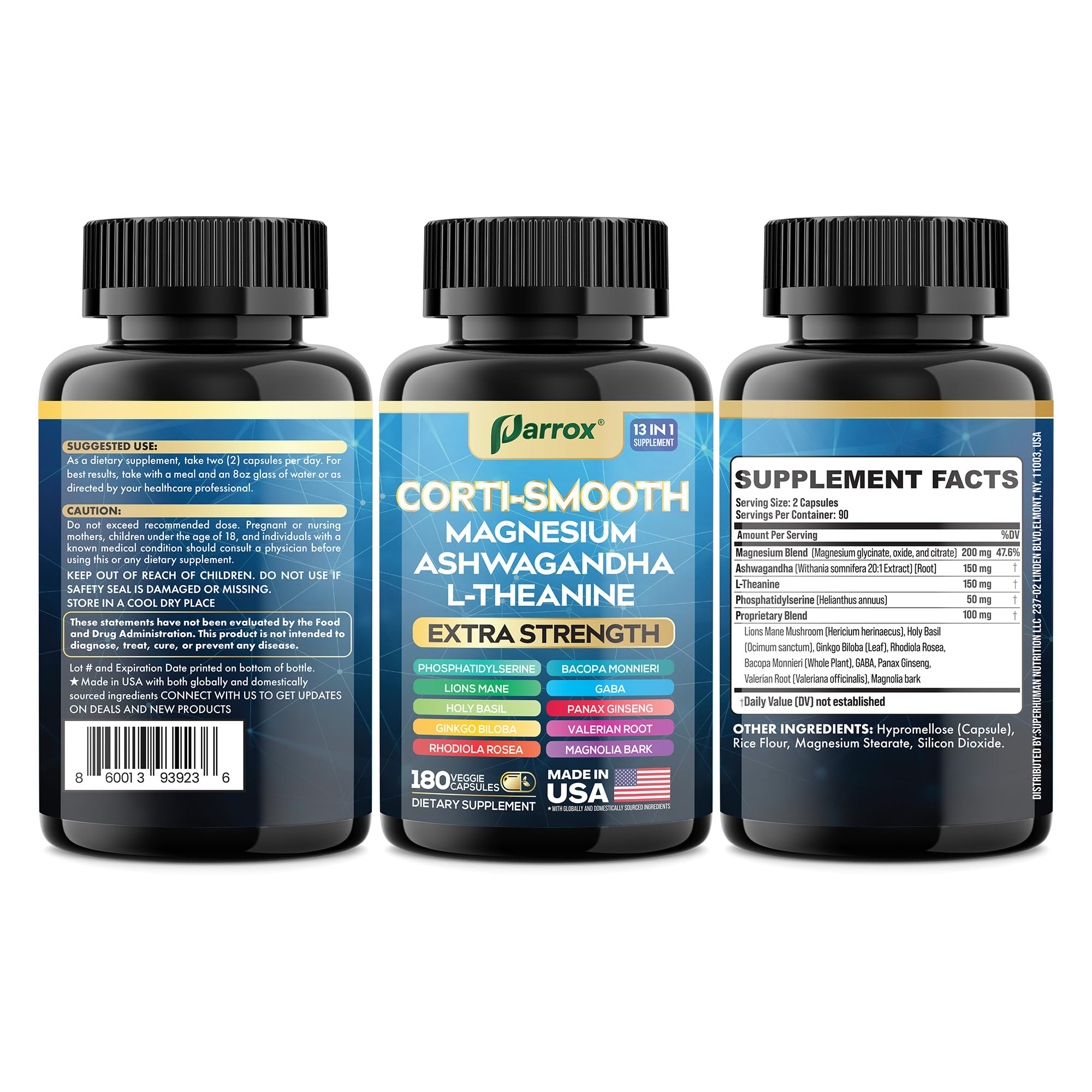 Parrox Corti-Smooth tablet and glass on a calm study surface for focus.