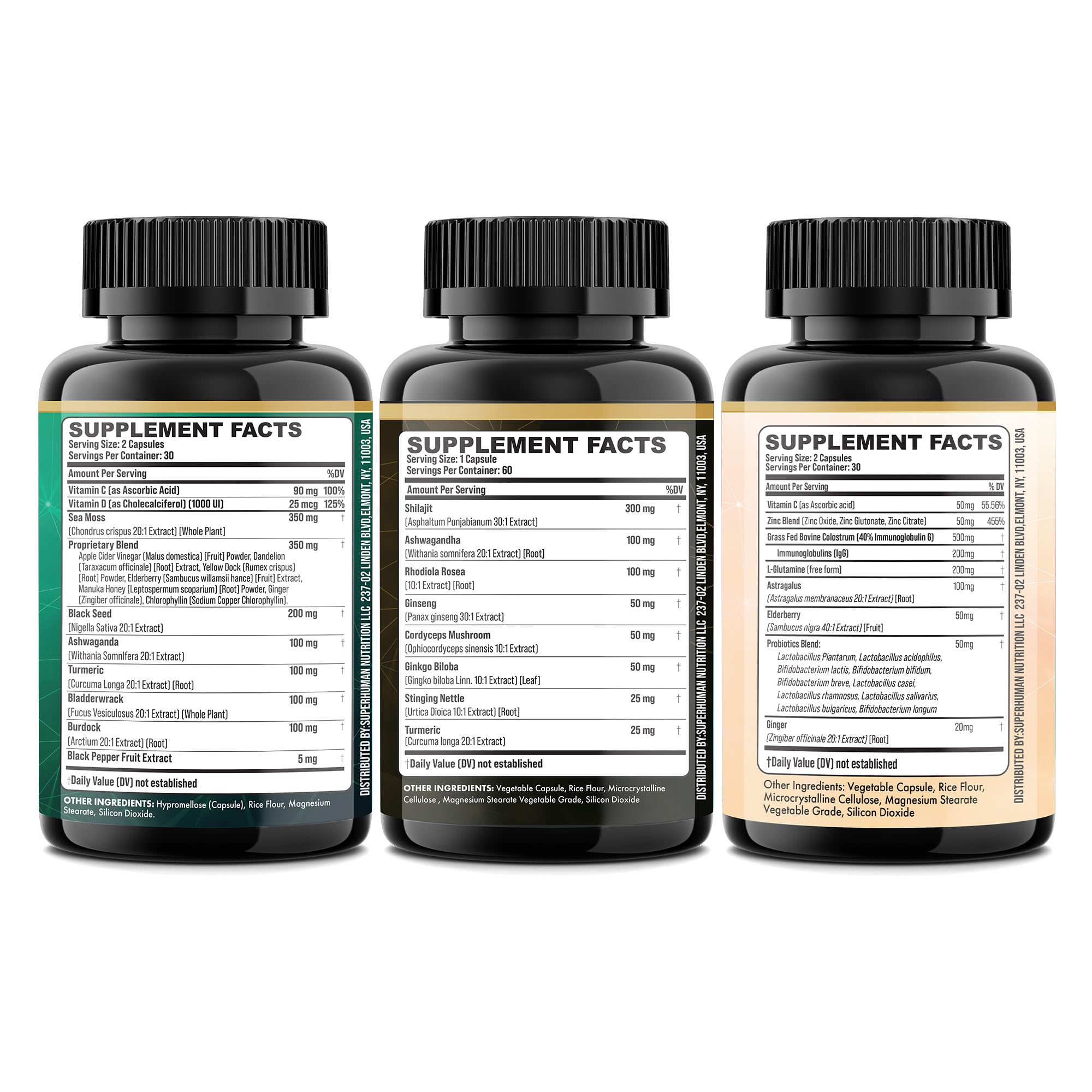 Parrox Complete Vitality Trio packaging display for convenient daily wellness routine