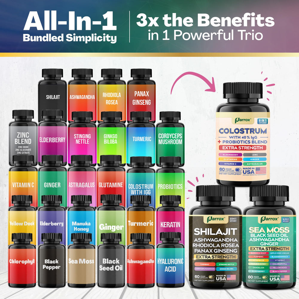 Parrox Panax Ginseng Blend 8-in-1 aids clarity, calm focus, and stamina