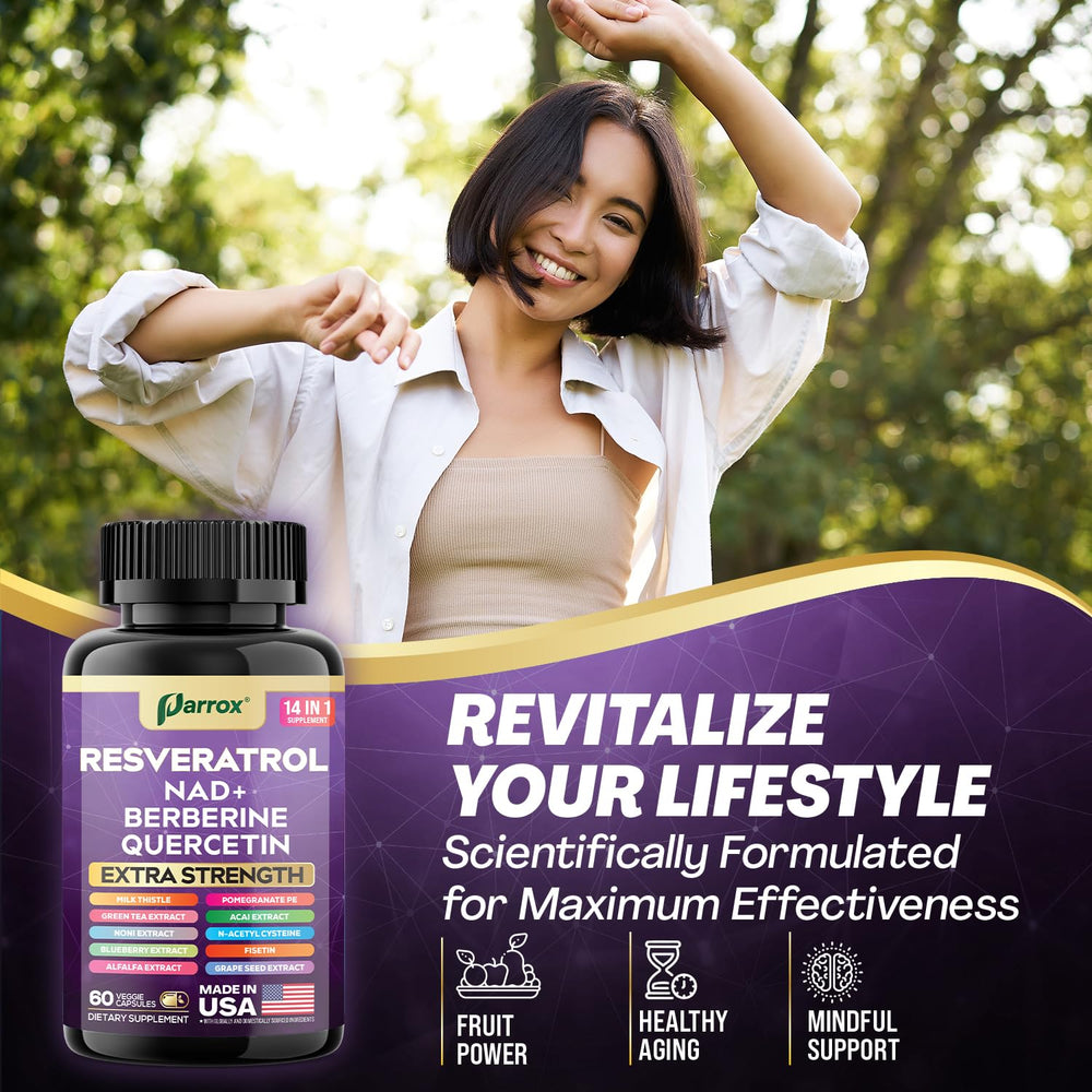 Parrox Pomegranate Acai blend image conveys immune-supporting antioxidants.