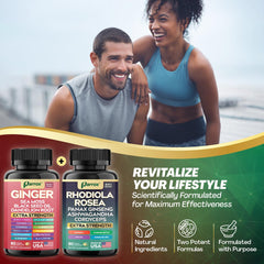 Parrox Rhodiola Blend label closeup highlighting key adaptogens.