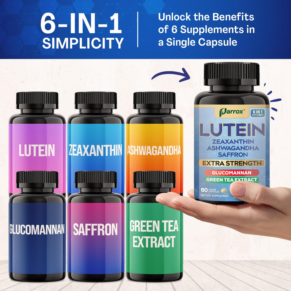 Parrox saffron, ashwagandha and green tea components