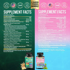 Parrox Sea Moss 16-in-1 capsules highlight botanicals for comprehensive vitality.