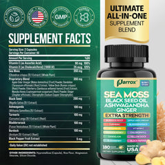 Parrox Sea Moss capsules for daily-use, promoting balanced routines.