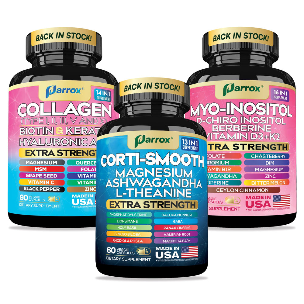 Parrox She Shines Set collagen peptides Types I–V promote hair vitality