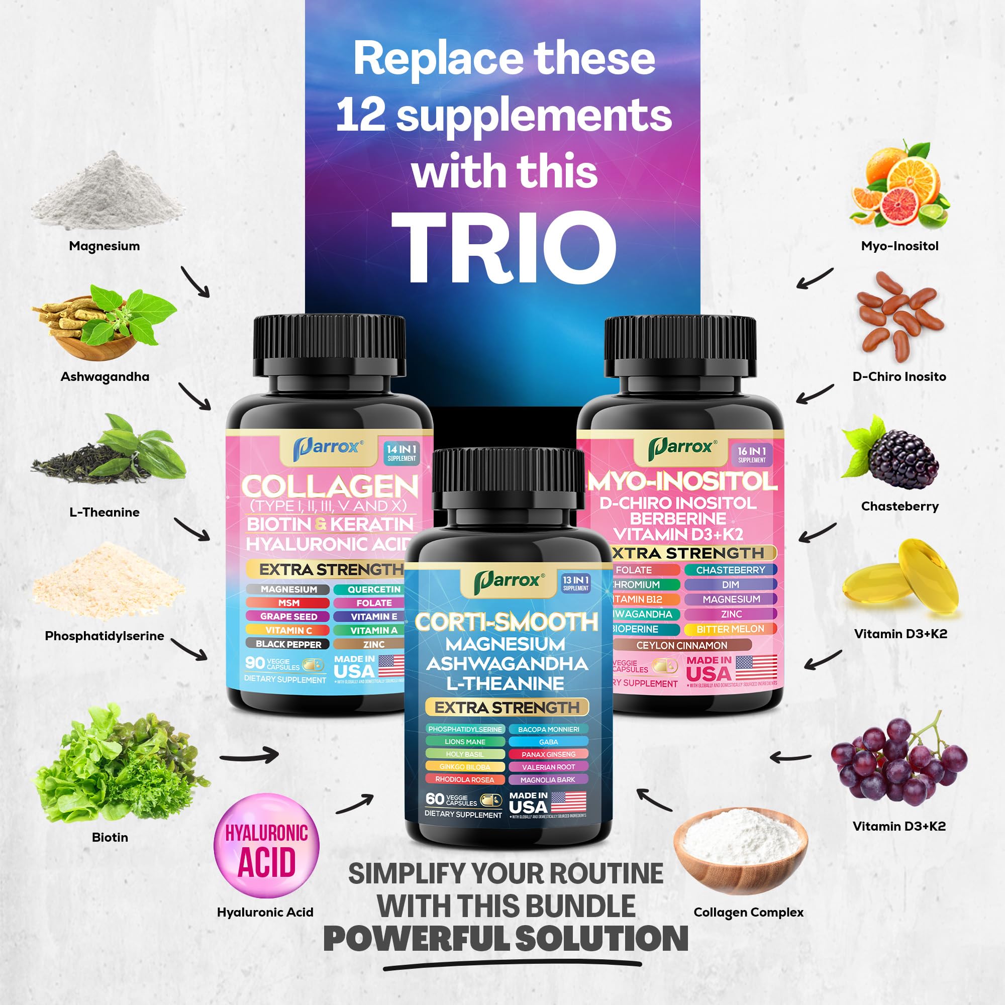 Parrox She Shines Set Myo-Inositol focus for daily balance