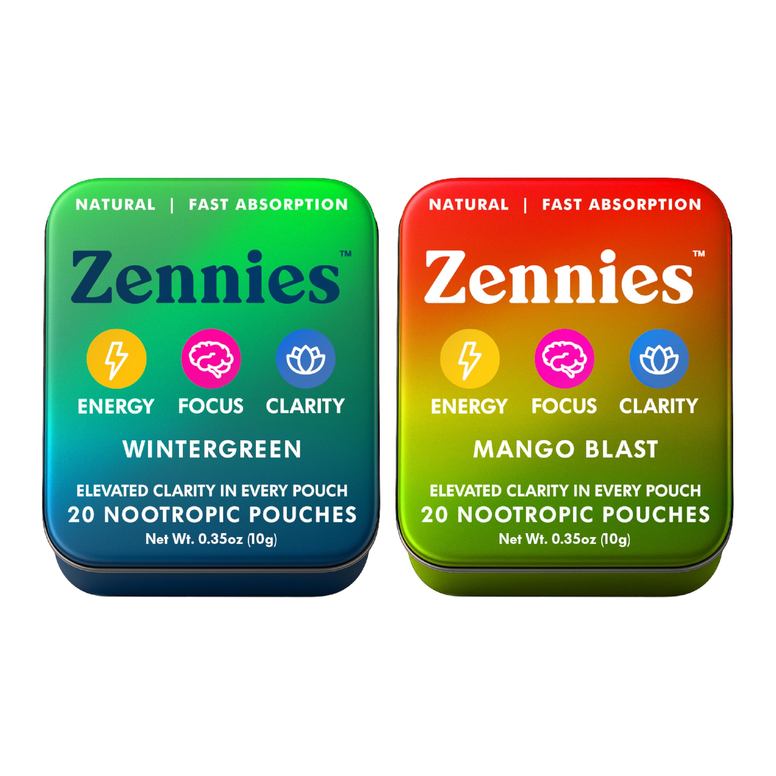 Parrox Zennies pouches pack front for convenient energy on the go