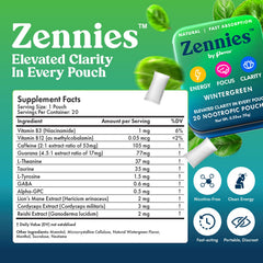 Parrox Zennies wintergreen flavor pouch with no sugar