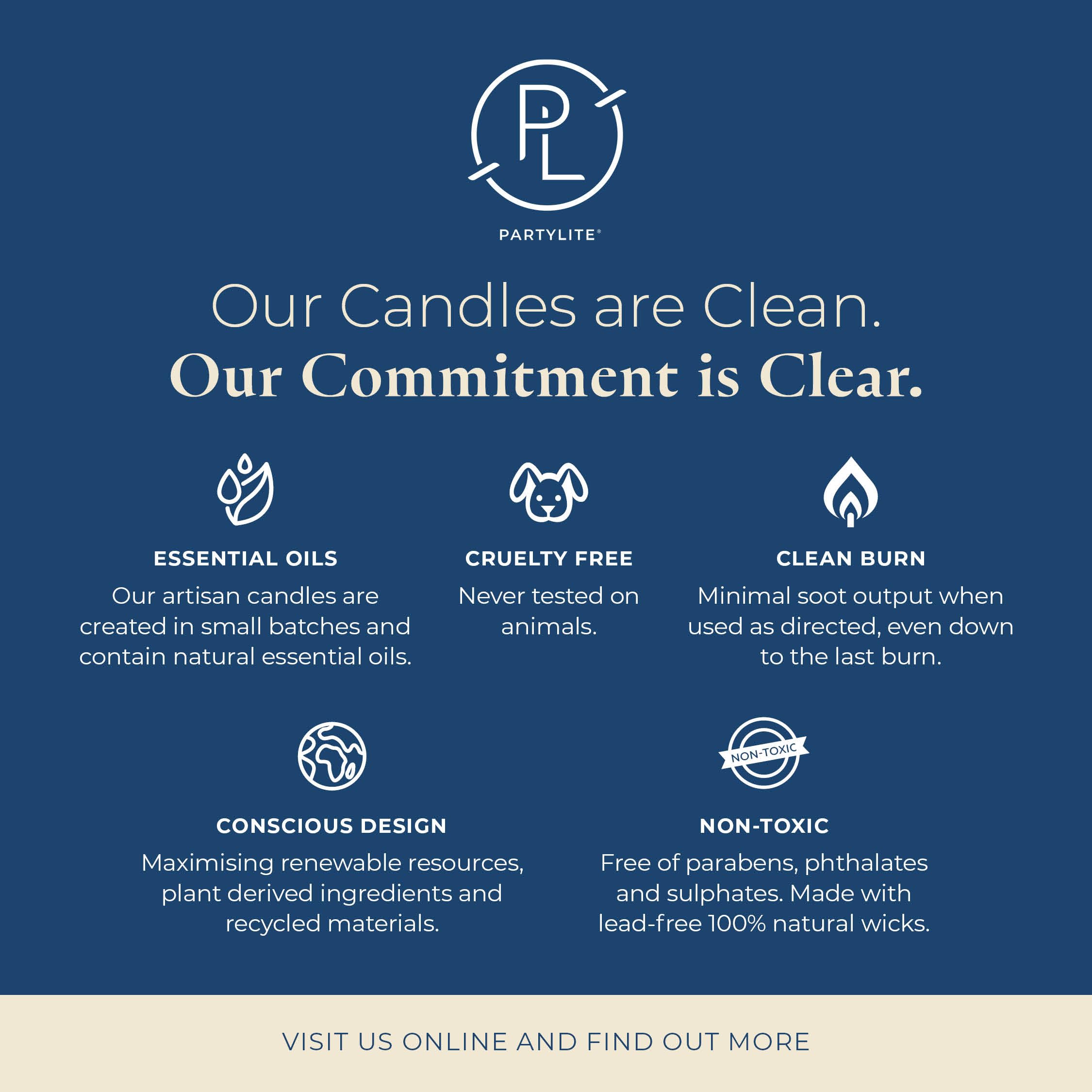 PartyLite Perfect gift for candle lovers with sophisticated packaging.