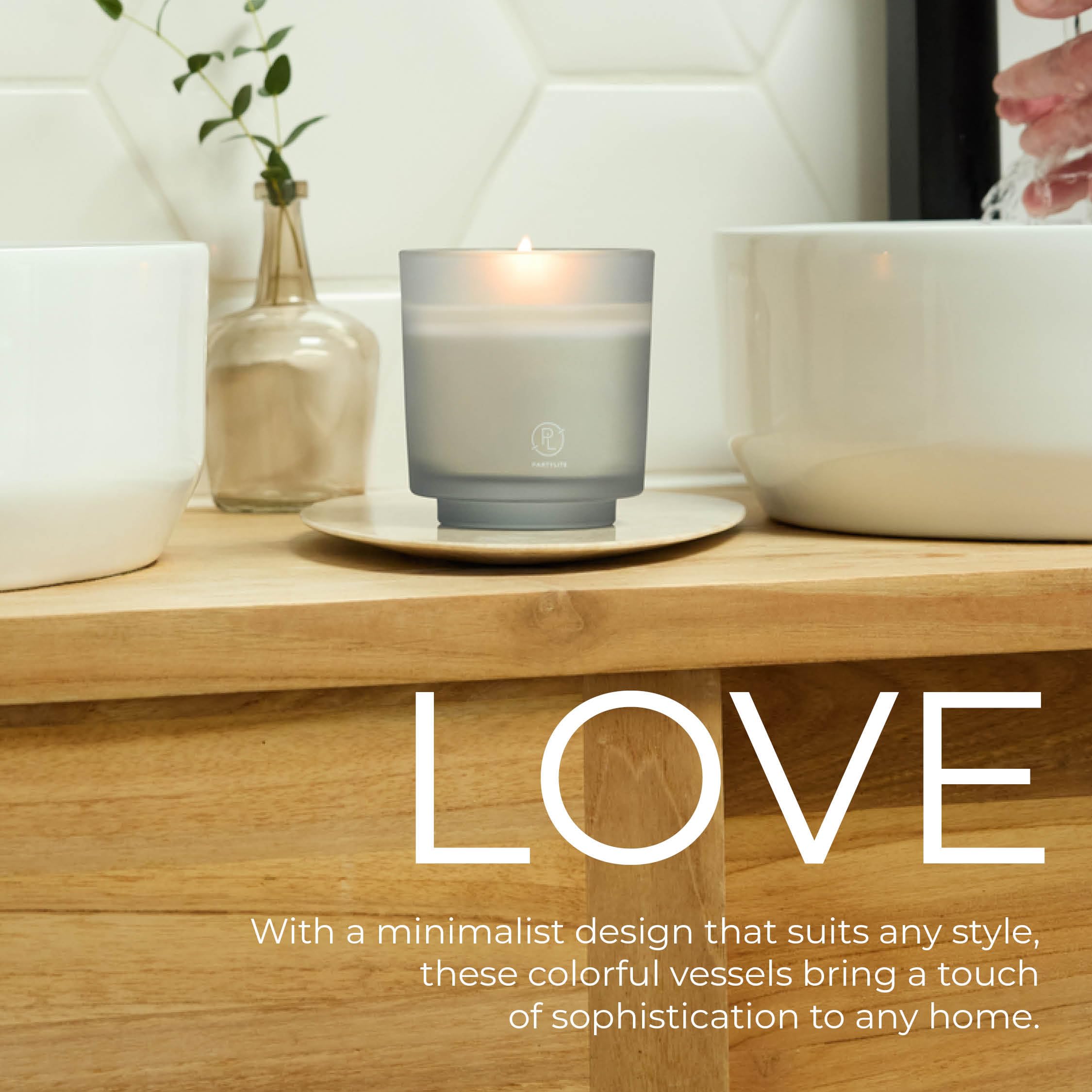 PartyLite Sustainable refill model reduces waste over time.