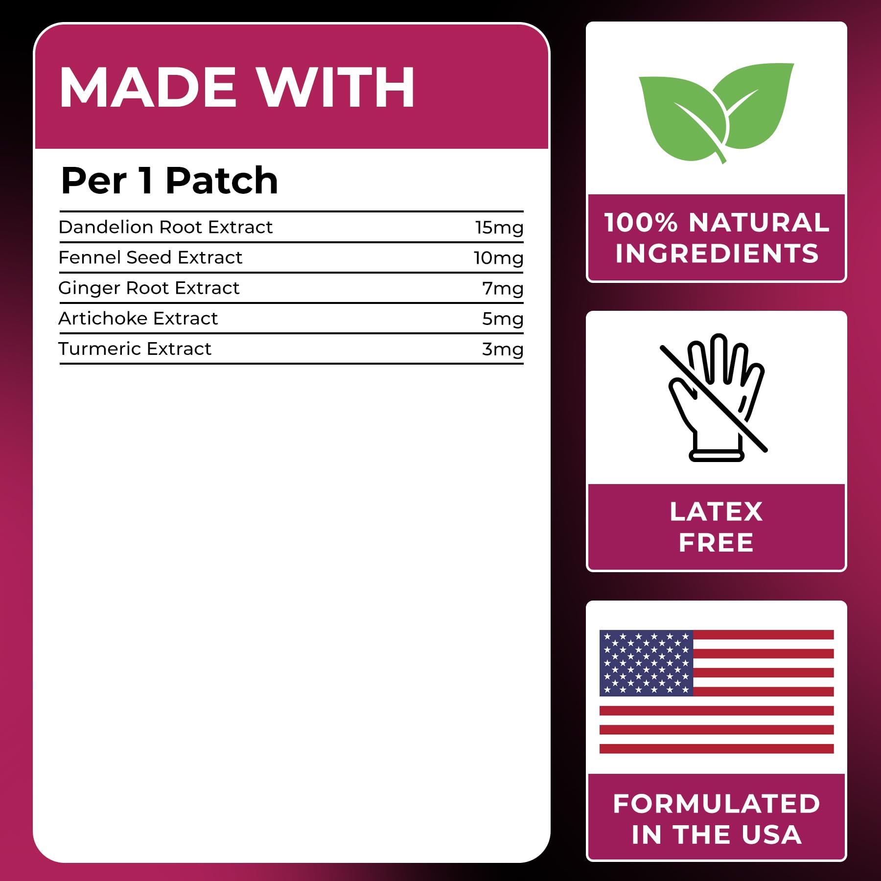 PATCH4U Unpuff Patch applied to the abdomen for bloating comfort.