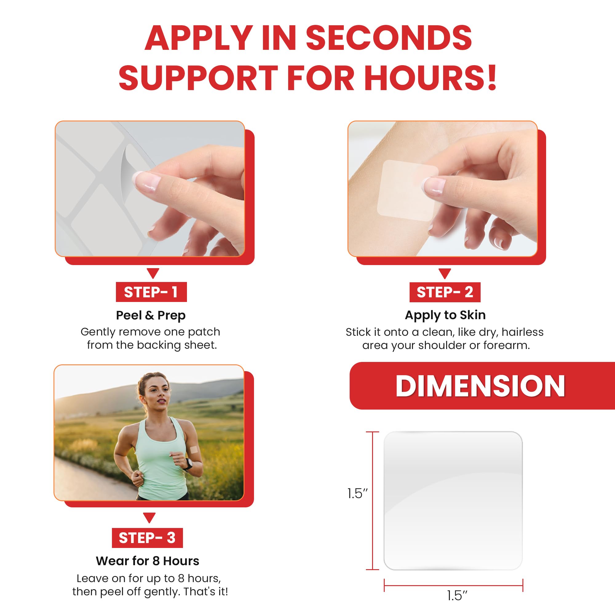 Patchvana daily wear patch integrated into a regular routine